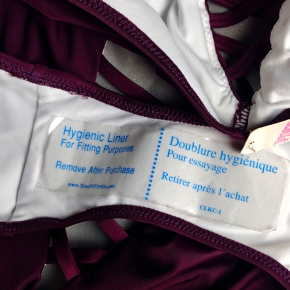 PINK VICTORIA'S SECRET Burgundy swimsuit bottom - Picture 9 of 9